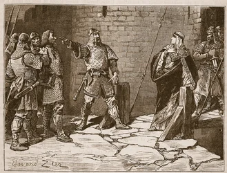 Reddition du château de Bamborough, illustration de 